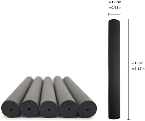 Smokeless Moxa Sticks 5 pcs.No Smoke is producedduring moxibustion.it is no Longer Bothered by the Smokebrought by Traditional Moxa Stick.Made of Pure mugwortand carbonized. (1x5 Rolls Moxa Sticks)