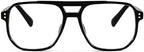 FEISEDY Retro Aviator Reading Glasses Women Men Blue Light Blocking Reader Plastic Lightweight Frame B0071