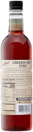 DaVinci Gourmet Naturals Cinnamon Bark Syrup, 25.4 Fluid Ounces (Pack of 1)