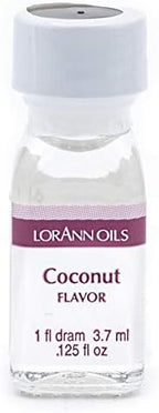 LorAnn Oils Super Strength Flavoring - Used For Candy Making, Flavoring, Baking, Hard Candy, & Flavor Oils - Bold, Natural Flavors 4X Stronger Than Extracts - Coconut, Pack of 2, 0.125 fl oz