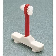 One-Handed Denture Brush with Suction Cups