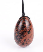 3pcs/Set Yoni Egg Natural Mahogany Stone Kegel Exercise Tool Jade Massager Jade Eggs for Women Gifts,40x25 Mm