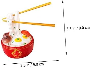 Zerodeko Chinese Style Longevity Noodle Cake Decor for Elder Birthday Celebration Ornament for Cake Topper Tabletop and Balcony Decoration and Space Saving Design
