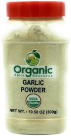 Organic Garlic Powder | 8 oz (226g) | USDA Organics and Non-GMO Verified Project Approved | Product of India | 100% Raw and Natural | Resealable Kraft Bag by SHOPOSR