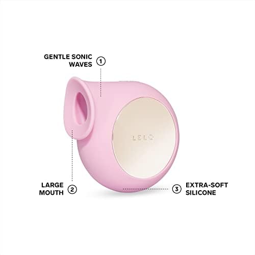 LELO SILA Sonic Clit Sucker, Waterproof Vibrator for Women, Adult Toys Vibrators Sex Toys for Women with Gentle External Stimulation, Pink