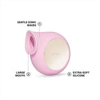 LELO SILA Sonic Clit Sucker, Waterproof Vibrator for Women, Adult Toys Vibrators Sex Toys for Women with Gentle External Stimulation, Pink