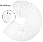 JOLLY CHEF 200 Pack Disposable Paper Napkins, Soft Bathroom Napkins for Guests, 2-Ply White Paper Hand Towels for Halloween, Wedding, Thanksgiving