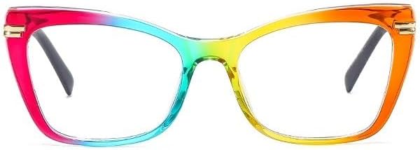Fashion Sturdy Reading Glasses Blue Light Blocking HD Computer Readers Fatigue Relieve Flat Light Mirror for Women