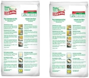 Mase~ca Gluten Free Instant Corn Masa Flour, White 4 lb (2 Pack) for Tortillas, Tamales, Pupusas