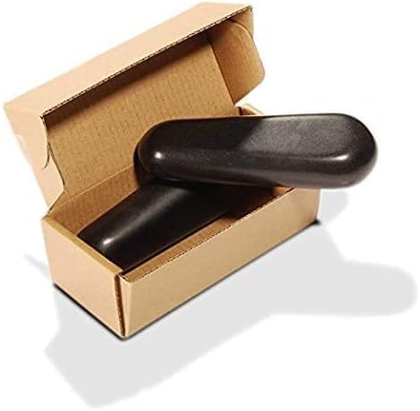 Master Massage Basalt Pressure Trigger Point Hot Stone Tool, 2 Piece Triangular Shape Thumb Saver Pack, Professional or Home Spa Relaxation Treatment Used for Pain Relief, Black