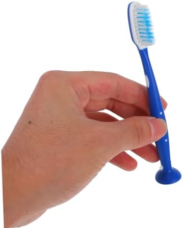 Didiseaon 10pcs Institutional Soft Bristle Toothbrush with Short Handle and Suction Cup Self Harm Prevention Design for Prisons Detention Centers and Mental Health Facilities Durable Teeth