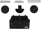 Walker Bag Under Seat for Four Wheel Rollator, Rollator Bag Tote Organizer Pouch Storage to Walkers for Senoirs, Walker Accessories (Upgraded-large, black)
