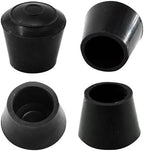 16Pcs 3/4 Inch Round Chair Leg Caps, Flexible Rubber Tips Cover Furniture Foot Protectors Floor Protection Non-Slip Table End Caps for Home Office, Black(Fit: 19mm to 20mm)