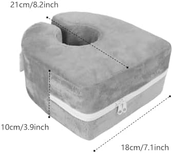 Adult Bed Sore Pads Wedge Foot Support Pillow Pressure Ulcer Ankle Protector Ring Foot Rest Pillows Bedridden Patient Elderly Heel Cushion Sleeping Elevated Foam Pad Leg Post Surgery Recovery Pillow