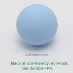 Hard Lacrosse Ball Massage Ball Therapy. Firm Trigger Point Massager Tool for Deep Tissue Yoga Physiotherapy Myofascial Release Muscle Relax Plantar Fasciitis Pain Relief (2 Pack) (Blue)