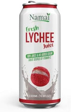Namai 100% All Natural Pure Lychee Juice, No Added Sugar, No Preservatives, Pack of 24
