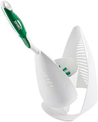 Libman 1022 Premium Angled Toilet Bowl Brush and Caddy with hygienic Drying Slits