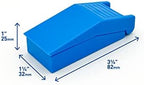 Acu-Life Pill Splitter with Storage, Stainless Steel Blade, Sturdy, Easy to Use, Accurate, Safely Cuts in Half Small, Tiny and Large Pills, Tablets, Vitamins, for Seniors, Pets, Blue, BPA Free
