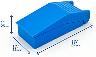 Acu-Life Pill Splitter with Storage, Stainless Steel Blade, Sturdy, Easy to Use, Accurate, Safely Cuts in Half Small, Tiny and Large Pills, Tablets, Vitamins, for Seniors, Pets, Blue, BPA Free