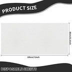 Breling 100 Pcs 31.5 x 71 Inch Disposable Bed Sheets Oil-proof PE Film Massage Table Sheets Non-woven Fabric Spa Waterproof Bed Cover Breathable for Beauty Salon Hotels Tattoo Waxing(White)