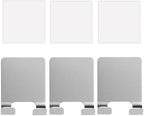 Stainless Steel Adhesive Razor Holder for Shower, 3-Pack, No-Drill Waterproof Hooks, Rust-Resistant Shaver Storage for Bathroom