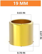 GASHER 30pcs Hose Ferrules Brass Fitting, 19mm Air Hose Crimping Fittings Used in Conjunction with Hose Crimping Tool