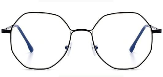Oversized Polygon Reading Glasses Blue Light Blocking Computer Readers Eyeglasses Fatigue Relieve Flat Light Mirror
