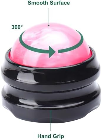 WOVTE Massage Ball, Lacrosse Balls, Self Massage Tool for Sore Muscles, Shoulders, Neck, Back, Foot, Body, Deep Tissue, Trigger Point, Muscle Knots, Yoga and Myofascial Release (Pink)