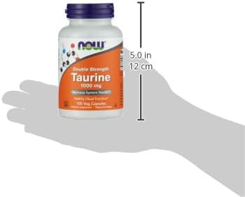 NOW Foods by Now Double Strength Taurine Nervous System Health 1000mg 100 Capsule
