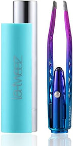 Pro Illuminating Tweezers & Mirrored Carry Case with Diamond Dust Tips, Mermaid, 0.5 pound