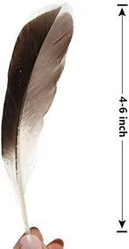 THARAHT Duck Feathers 120pcs 4-6 inch 10-15cm Bulk for Crafts Handmade Clothing Hats Home Wedding Party Decoration Feathers,Natural