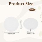 Diffuser Refill Pads, 50 Pcs 1 Inch Round Essential Oil Diffuser Pad Mini Microfibre Air Filter Scent Pads Unscented Pad for Humidifier Air Purifier Home Car Plug in Diffuser-Refill (White)