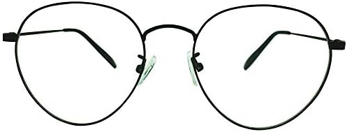 Classic Reading Glasses Mens Womens +1.75 Readers Black Metal Frames Eyewear