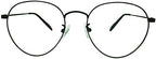 Classic Reading Glasses Mens Womens +0.75 Readers Black Metal Frames Eyewear