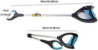Folding Pick Up Tool, 32" Long Arm Litter Picker, Lightweight Disabled and Elderly Reaching Assist Tool, Comfortable Grip Handle and Built-in Light
