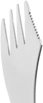 CM Cosmos 5 Pcs Stainless Steel Sporks 3-in-1 Fork Knife Spoon Utensils Set for Camping Hiking Traveling