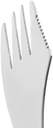 CM Cosmos 5 Pcs Stainless Steel Sporks 3-in-1 Fork Knife Spoon Utensils Set for Camping Hiking Traveling