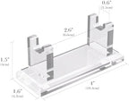 Linkidea Acrylic Men's Razor Stand Holder, Stable Storage Bracket Bathroom Countertop Organizer, Easy Clean, Compatible with Viking Blade Chief, MK-23C, Shaving Revolution (Clear)