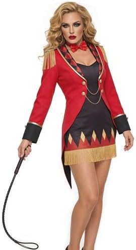 haikyuu Women Ringmaster Costume Halloween Circus Ringleader Dress Outfits Lion Tamer Cosplay