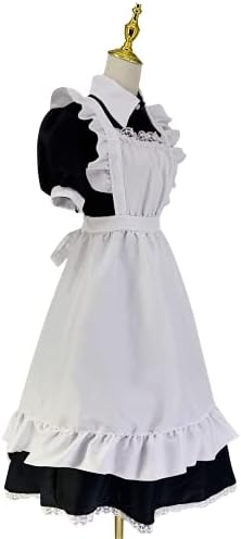 chigemianbaoba Womens French Maid Costume Anime Party Uniform Lolita Outfits Fancy French Apron Dress for Halloween Cosplay
