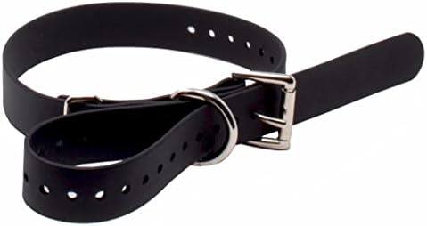 Educator 1-Inch Dog Training Collar Strap – ONLY Fits FE-580, ET-800 & UL-1200 Receivers – NOT Compatible with Mini Educator (ET-300/ET-400) – Durable Biothane Collar, Black