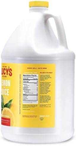 Lucy’s Family Owned - 100% Lemon Juice Gallon (128fl oz.)