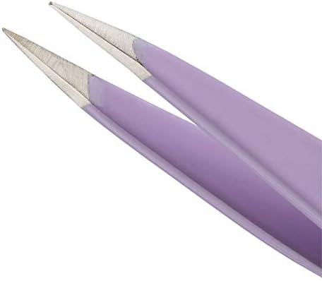 Tweezerman Mini Slant and Point Tip Tweezer - Tweezers Set for Eyebrows, Travel Tweezers for Eyebrows, Facial Hair
