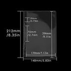 A5 Binder Pockets 12pcs Clear PVC Binder Pouches 6 Holes Zipperless Side Open Cash Budget Envelopes Waterproof Document Filing Bags for A5 Binder Protectors Photos, Cash Organize