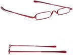 Mini Slim Pen Reading Glasses with Portable Clip Case Small Pocket Readers Men Women