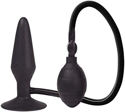 CalExotics Colt Large Pumper Plug Silicone Inflatable Butt Plug, Black