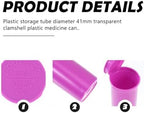 Pill Bottle: 10pcs Plastic Empty Vials Medicine Container Airtight Joint Pill Bottles with Top Caps for Supplements Vitamins,Random Color