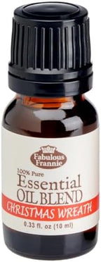 Christmas Wreath Essential Oil Blend 100% Pure, Undiluted Essential Oil Blend 10 ml Our Blend of Cyrpress, Pine, Cedarwood, Orange, Cinnamon, Clove and Vanilla Essential Oils.