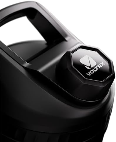VOLTRX ChillMix Shaker Bottle Insulated Stainless Steel - USB C Rechargeable Electric Protein Shake Mixer, Shaker Cups for Protein Shakes and Meal Replacement, Obsidian Black, 16 oz