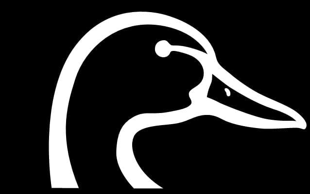 Thistle Brook Cottage Wood Duck Head Car Decal 5.5H x 8W White Vinyl Hunting Truck Rear Window Windshield